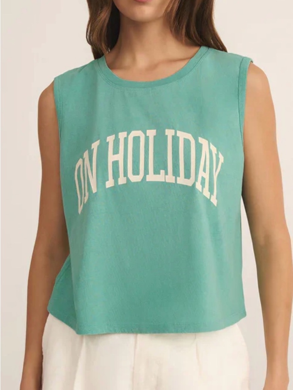 Z Supply Mint Green 'On Holiday' Sleeveless Crop Tank NWOT never worn